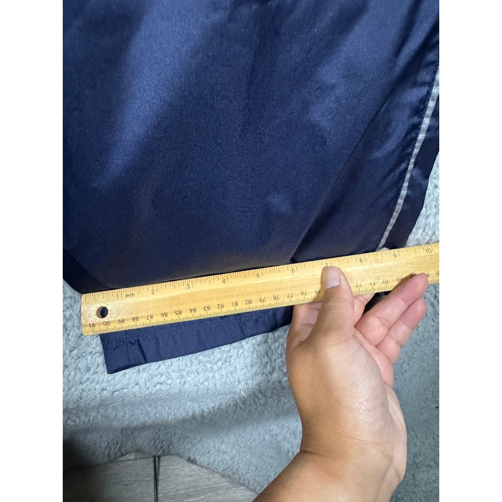 Y2K Starter Mens Track Pants Navy Blue Mesh Lined Windbreaker Athletic M 2000s - Picture 4 of 8